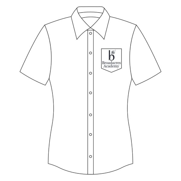 Short sleeve badged blouse